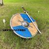 ARTIZANSTORE Medieval Shield Knight Armor Warrior Costume Battle Play Halloween Cosplay LARP Viking Shield view 2
