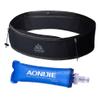 AONIJIE Running Belt Fanny Pack with 250ml Soft Water Bottle Flask for Women Men, Moisture Wicking Waist Pack Great for Marathon Climbing Jogging Cycling, for 6.8in Mobile Phone (Full Black: L/XL) view 1