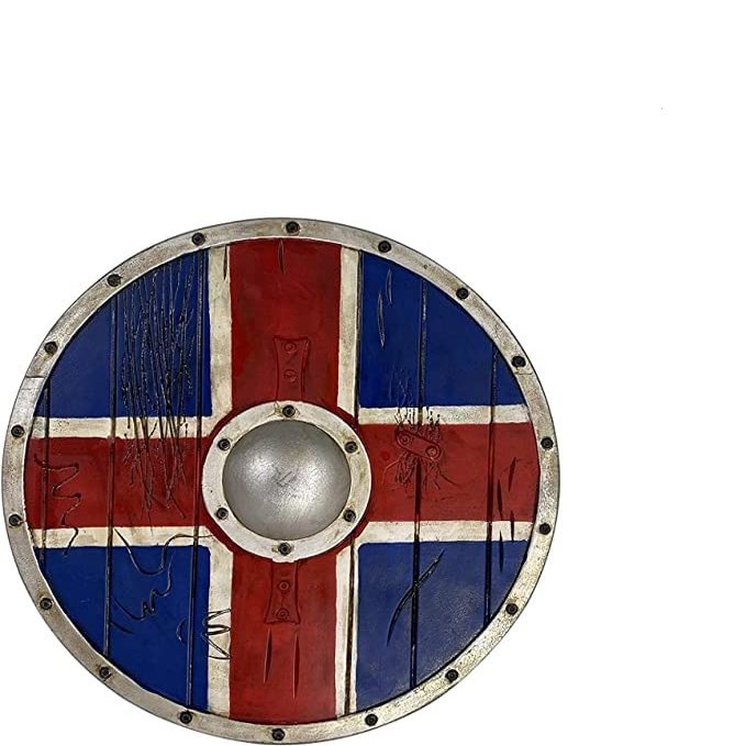 ARTIZANSTORE Medieval Wooden Viking Shield Historical Viking Shield Wooden Round Shield Viking Shield Knight Armor Halloween Costume