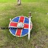 ARTIZANSTORE Medieval Wooden Viking Shield Historical Viking Shield Wooden Round Shield Viking Shield Knight Armor Halloween Costume view 2