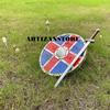 ARTIZANSTORE Medieval Wooden Viking Shield Historical Viking Shield Wooden Round Shield Viking Shield Knight Armor Halloween Costume view 3