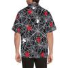 HUGLAZY Spider Halloween Shirt Funny Hawaiian Shirt Men Button Down Shirts Short Sleeve Party Outfit 4XL view 2