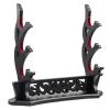 Ekkhysis 3-Tier Padded Hook Katana Stand Holder Display Hanger for Tanto Rapier Samurai Cosplay Blade Tanjirou Demon Slayer Weapon Display Stand view 1