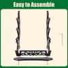 Ekkhysis 3-Tier Padded Hook Katana Stand Holder Display Hanger for Tanto Rapier Samurai Cosplay Blade Tanjirou Demon Slayer Weapon Display Stand view 4