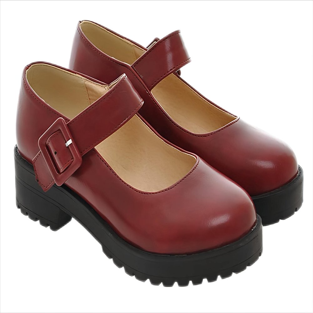 VUNIANKO Sick Cosplay Boots Boot Shoes Shoe for Takt Op Cosette Schneider RED
