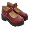 VUNIANKO Sick Cosplay Boots Boot Shoes Shoe for Takt Op Cosette Schneider RED view 1