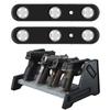 MIND&ACTION Deluxe Pistol Rack with 2 Pack Motion Sensitive LED Light for Gun Safes view 1