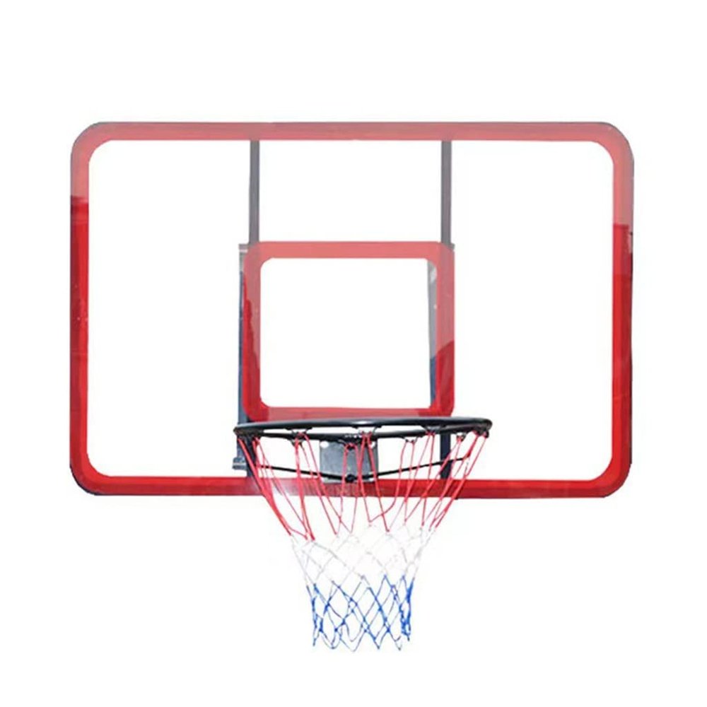 Basketball Rim Indoor Outdoor Wall Mounted Basketball Hoop, Steel Frame Shatterproof PC Board, Adult Youth Shooting Goals (Size : 120X80CM)