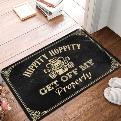 Home Sweet Apartment Doormat Hippity Hoppity Get Off My Property Rug Room Decor for Men Spring Rug Outdoor ( Size : 65X90CM )