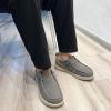 UPIShi Men's Slip On Arch Support Loafers Comfortable Light-Weight Orthopedic Casual Shoes for Plantar Fasciitis Walking Canvas Sneakers Black view 2