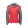 Augusta Sportswear Gameday Vintage Hoodie Scarlet Heather/Carbon Heather XS view 2