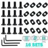 16 Pack T-Nut Screw Replacement Sets,Compatible with Rail Mount, with Thread Locking Screws, Wrench and Nuts, Hardware for Standard Rail Systems (16 x Screws, 16 x Nuts and 3 x Wrench) view 3