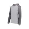 Augusta Sportswear Gameday Vintage Hoodie Grey Heather/Carbon Heather M view 1