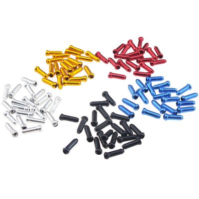 100PCS Brake Cable End Caps Bike Shift Cable Gear Wire End Tips Crimps for Road Mountain MTB Bike Bicycle