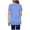 Tunic Front T-Shirt Kids Tee Tops Casual Short Blouse Button Girls Knot Sleeve Girls Tops Shirts 6X (Blue, 8-9 Years) view 2
