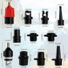 CANIPHA Inflatable SUP Pump Adaptor, Paddle Board SUP Valve Adapter with 9 Standard Conventional Air Pump Nozzles for Inflatables SUP Inflator Adapter Inflatable Boat Paddle Board SUP Board view 2