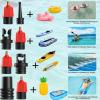 CANIPHA Inflatable SUP Pump Adaptor, Paddle Board SUP Valve Adapter with 9 Standard Conventional Air Pump Nozzles for Inflatables SUP Inflator Adapter Inflatable Boat Paddle Board SUP Board view 4