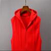 Maiyifu-GJ Zip Up Hoodie Tank Tops for Men Slim Fit Sleeveless Workout Hooded Shirt Casual Lightweight Zipper Hoodies Vests (Red,175/88A) view 3