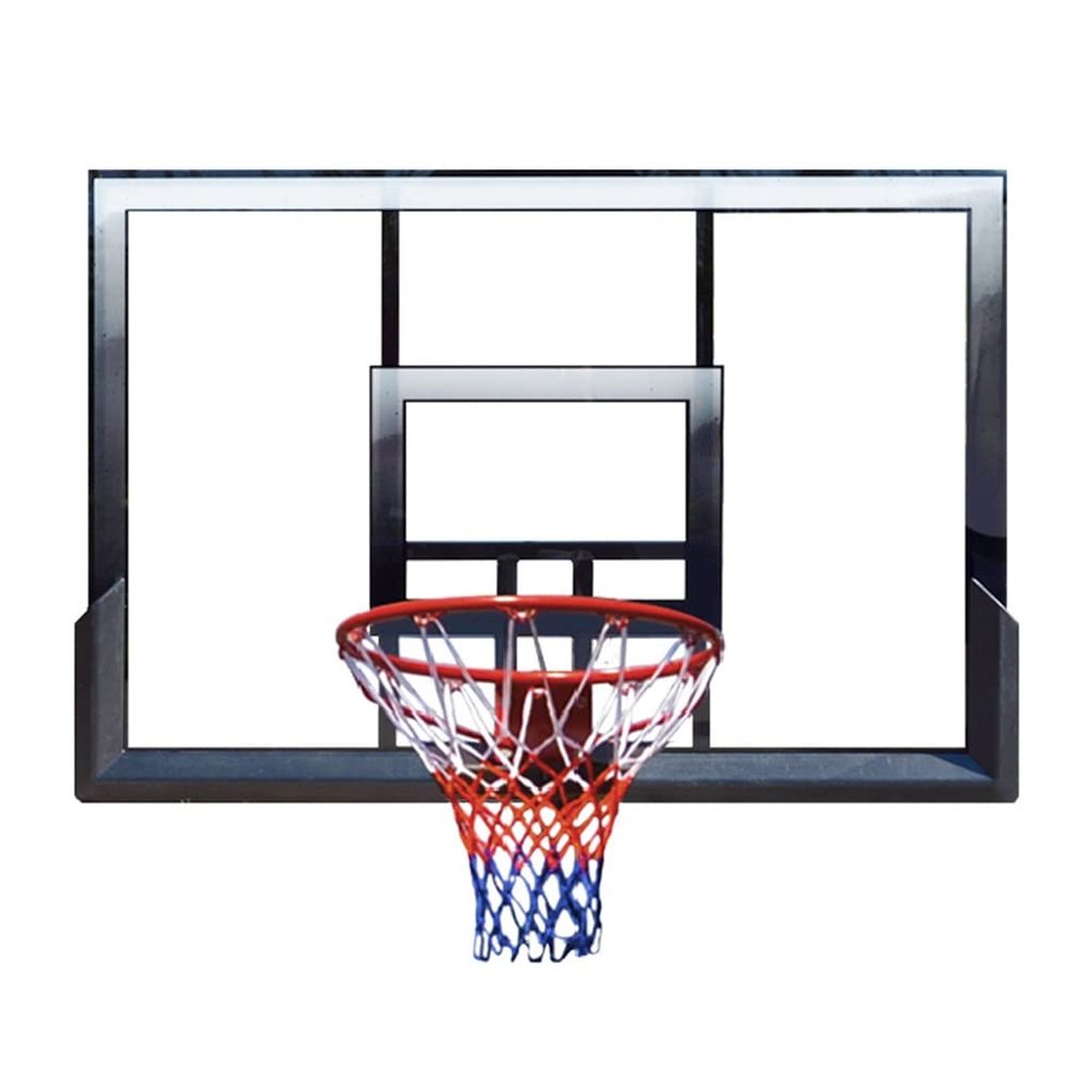 Basketball Rim Adult Youth Wall Mounted Basketball Hoop, with Solid Loop and Nylon Cord, Easy Installation (Size : 120X80CM)