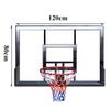 Basketball Rim Adult Youth Wall Mounted Basketball Hoop, with Solid Loop and Nylon Cord, Easy Installation (Size : 120X80CM) view 2