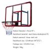 Basketball Rim Adult Youth Wall Mounted Basketball Hoop, with Solid Loop and Nylon Cord, Easy Installation (Size : 120X80CM) view 3