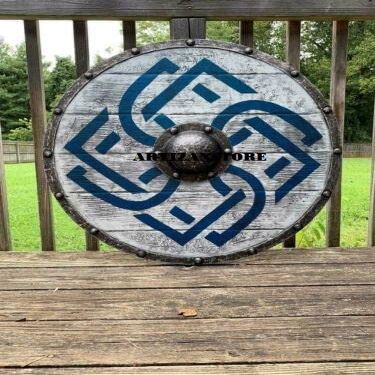 Medieval LARP Warrior Authentic Battleworn Shield Viking Shield Knighr Armor