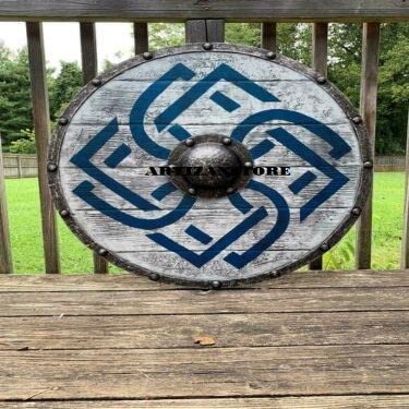 Medieval LARP Warrior Authentic Battleworn Shield Viking Shield Knighr Armor