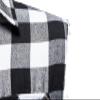 Men's Flannel Plaid Sleeveless Shirt Button Down Casual Check Vest Shirts Lightweight Slim Tank Tops with Pocket (White 2,X-Large) view 4