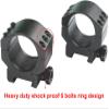 MIZUGIWA Scope Mount Rings 30mm Heavy Duty Low Profile 6 Bolts fit 20mm Picatinny Rail w/Hex Wrench 2-Piece view 3