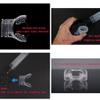 6 Pack Silicone Mouthpiece Diving Clear with Tie Strap Diving Equipment Breathing Tube Accessories, Universal Caliber fits on Most of Products, Universal Scuba Diving Regulator Mouthpiece view 3