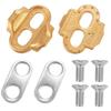 Bike Cleat Set, Bike Cleats, Metal Bicycle Cleats, Pedal Cleats, Cycling Clips for Shoes, MTB Pedal Cleats Designed for Indoor Cycling, Outdoor Road Cycling, Mountain Biking, Mallet Pedals view 1