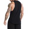 Men Cool Muscle Tank Tops Sleeveless Bodybuilding Gym Workout Shirt Lightweight Fitness Training Athletic Vests (Black,X-Large) view 4