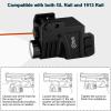 SMSlaser XK64-R 550 Lumens USB Rechargeable Red Laser Flashlight Combo, Tactical Strobe, Compact, Adjustable, Class IIIA, 520nm, 200m/656ft Day, 1500m/4921ft Night view 2