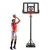 Portable Lift Basketball Hoop, The Hand Rocker Can Adjust The Height 2.35-3.05m, with Refillable Base (Size : 112x70cm) view 1