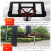 Portable Lift Basketball Hoop, The Hand Rocker Can Adjust The Height 2.35-3.05m, with Refillable Base (Size : 112x70cm) view 3