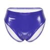 Daenrui Woman's Shiny Metallic Sexy Bikini Briefs Low Rise Underwear Shorts Rave Dance Bottom Clubwear Blue 3X-Large view 1