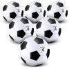 Deekin 6 Pcs Soccer Ball Bulk with Pump Teamwork Outdoor Sport Game Training Soccer Ball Bulk for School Sport Teen Adult Child(Size 4,Black) view 1