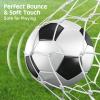 Deekin 6 Pcs Soccer Ball Bulk with Pump Teamwork Outdoor Sport Game Training Soccer Ball Bulk for School Sport Teen Adult Child(Size 4,Black) view 4