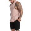 Maiyifu-GJ Men Cool Muscle Tank Tops Sleeveless Bodybuilding Gym Workout Shirt Lightweight Fitness Training Athletic Vests (Light Red,X-Large) view 4