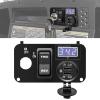 briidea 3 in 1 Multifunctional Integrated Panel with DC 12V-90V 4.2A Dual USB Charger Sockets, LED Wide Range Voltmeter & Forward Reverse Switch, Golf Cart Accessories for EZGO TXT, PDS & Medalist view 1