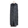 Black Hooded Cloak Full Length Halloween Cloak Spider Web Cape Ripped Ragged Long Robe for Witch Wizard Beggar Cosplay view 3