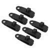 M METERXITY 6 Pack Tarp Clips - Tent Awning Secures Clamp Screw Fix, Strong Lock Grip, Apply to Outdoor/Camping/Swimming Pools (Black) view 1
