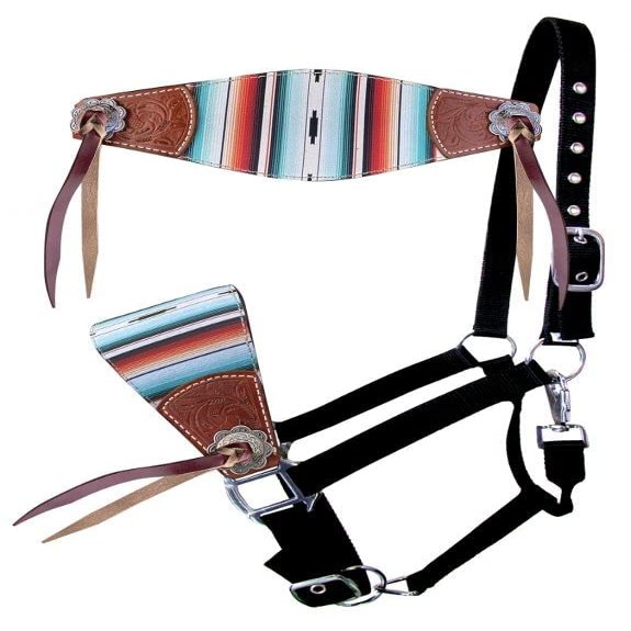 Showman Serape Southwest Print Bronc Halter, Average Full Size Horse