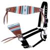 Showman Serape Southwest Print Bronc Halter, Average Full Size Horse view 1