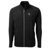 Cutter & Buck Men's Black Minnesota Vikings Big & Tall Adapt Eco Knit Full-Zip Raglan Jacket view 1