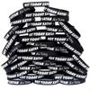 SayitBands 100 of Not Today Satan, Not Today Bracelet Wristbands view 1