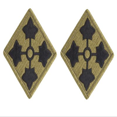 4th Infantry Division OCP Patch (Military Issued)-Veteran Owned Business 2 Pack