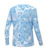 HUK Unisex Standard Pursuit Pattern Long Sleeve, Fishing Shirt for Kids, Fin Fade-Crystal Blue, Small view 2