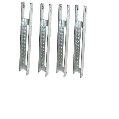 Tropic Trailer Set of Four (4) 8" Galvanized Boat Trailer Vertical Bunk Brackets -TWARE001269