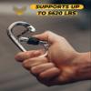 Locking Carabiner - 4.3 Inch Heavy Duty Carabiners - Large Carabiner for Hammocks, Rigging, Gym, Yoga - Oval 25 KN Extra Strong Carabiners view 4